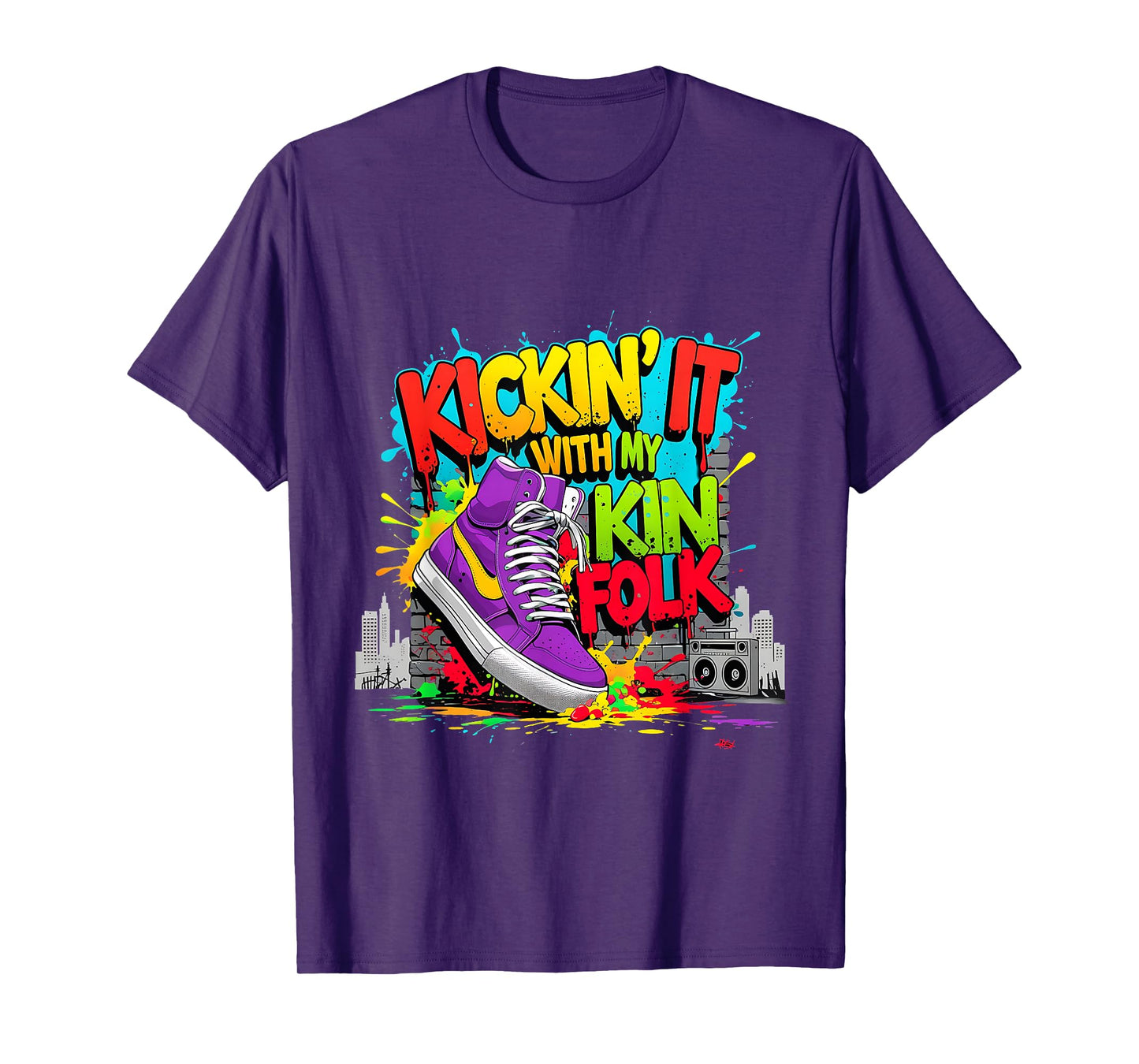 Kickin It With My Kinfolk Sneaker Family Reunion Tee T-Shirt