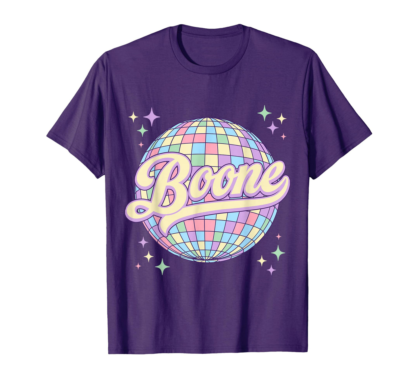 Retro Boone First Name Personalized Disco 80s Birthday T-Shirt