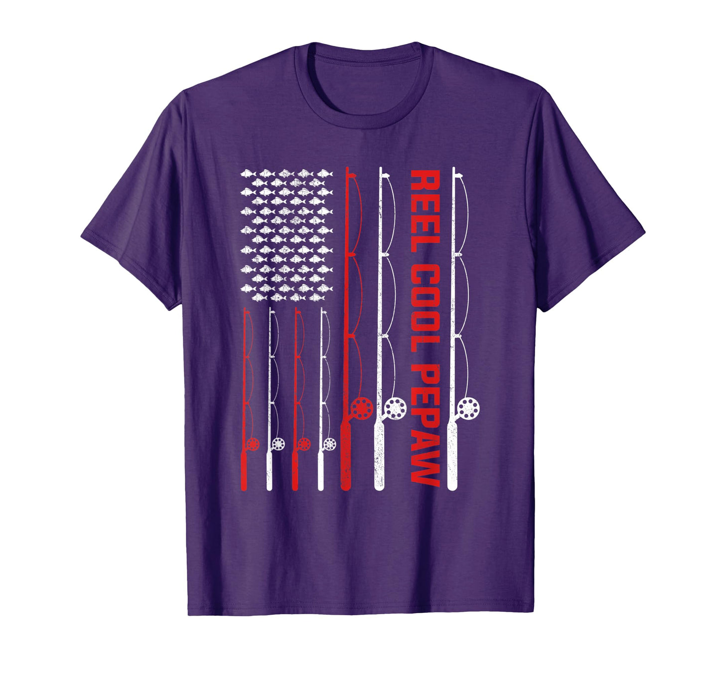 Mens Reel Cool Pepaw Fathers Day Fishing Present T-Shirt