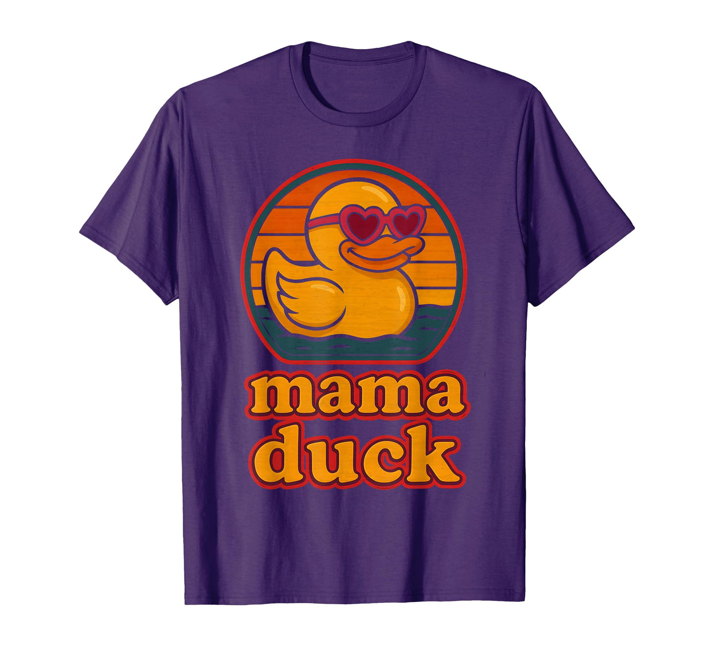 Mama Duck Rubber Duck Vintage Rubber Duckie Birthday Mom T-Shirt