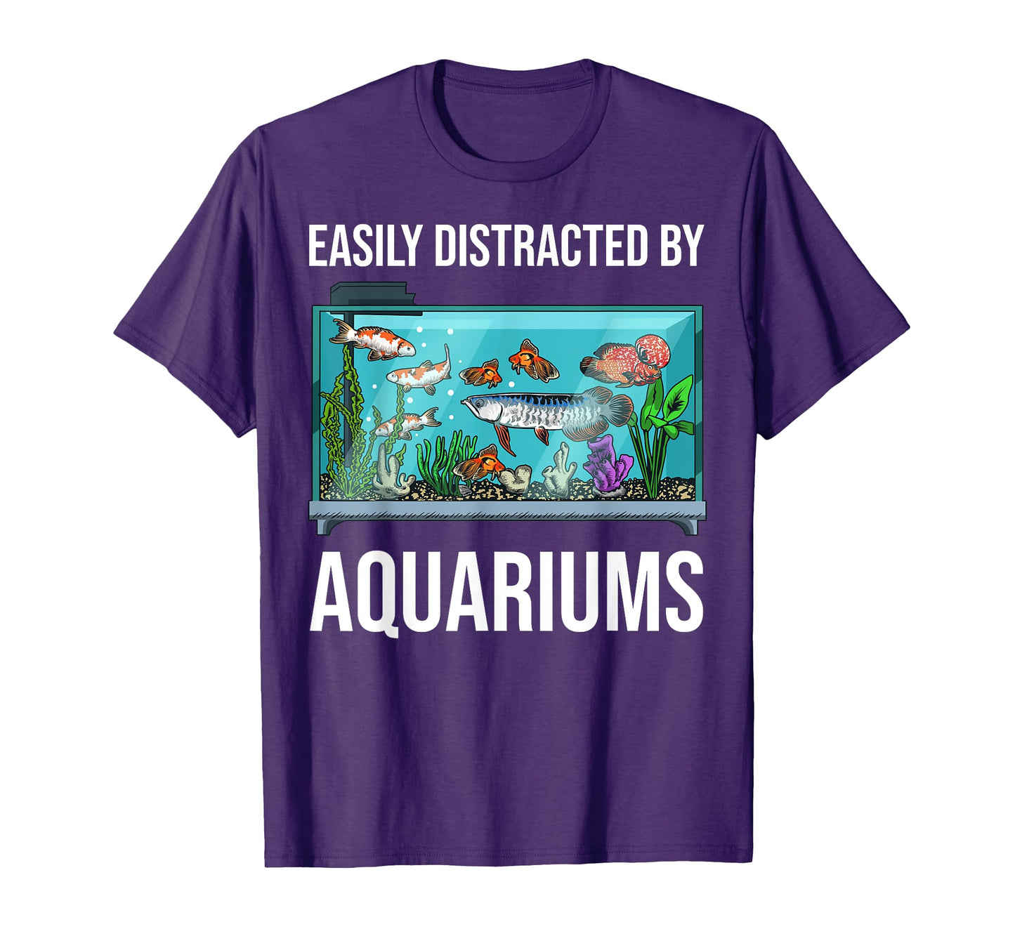 Aquarium Art for Men Women Fish Keeper Coral Fish Tank Lover T-Shirt