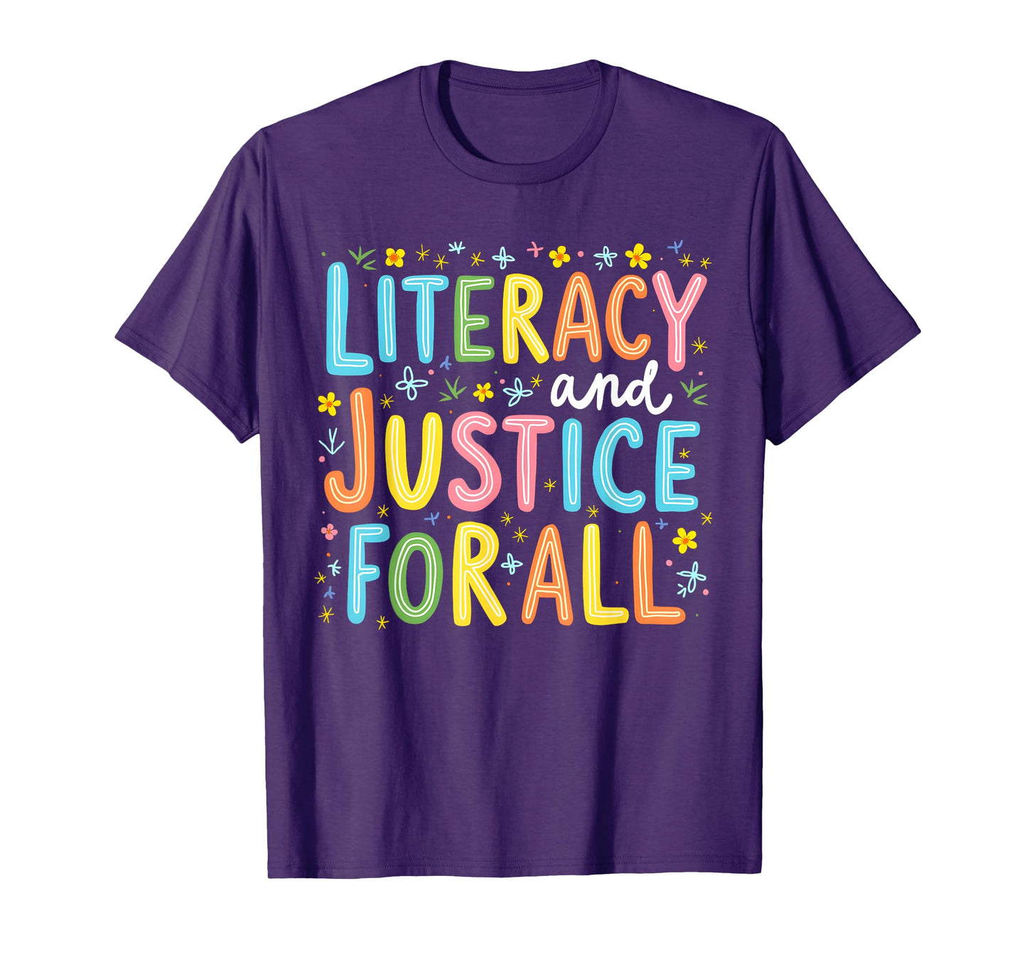 Literacy And Justice For All Protect Banned Books Library T-Shirt