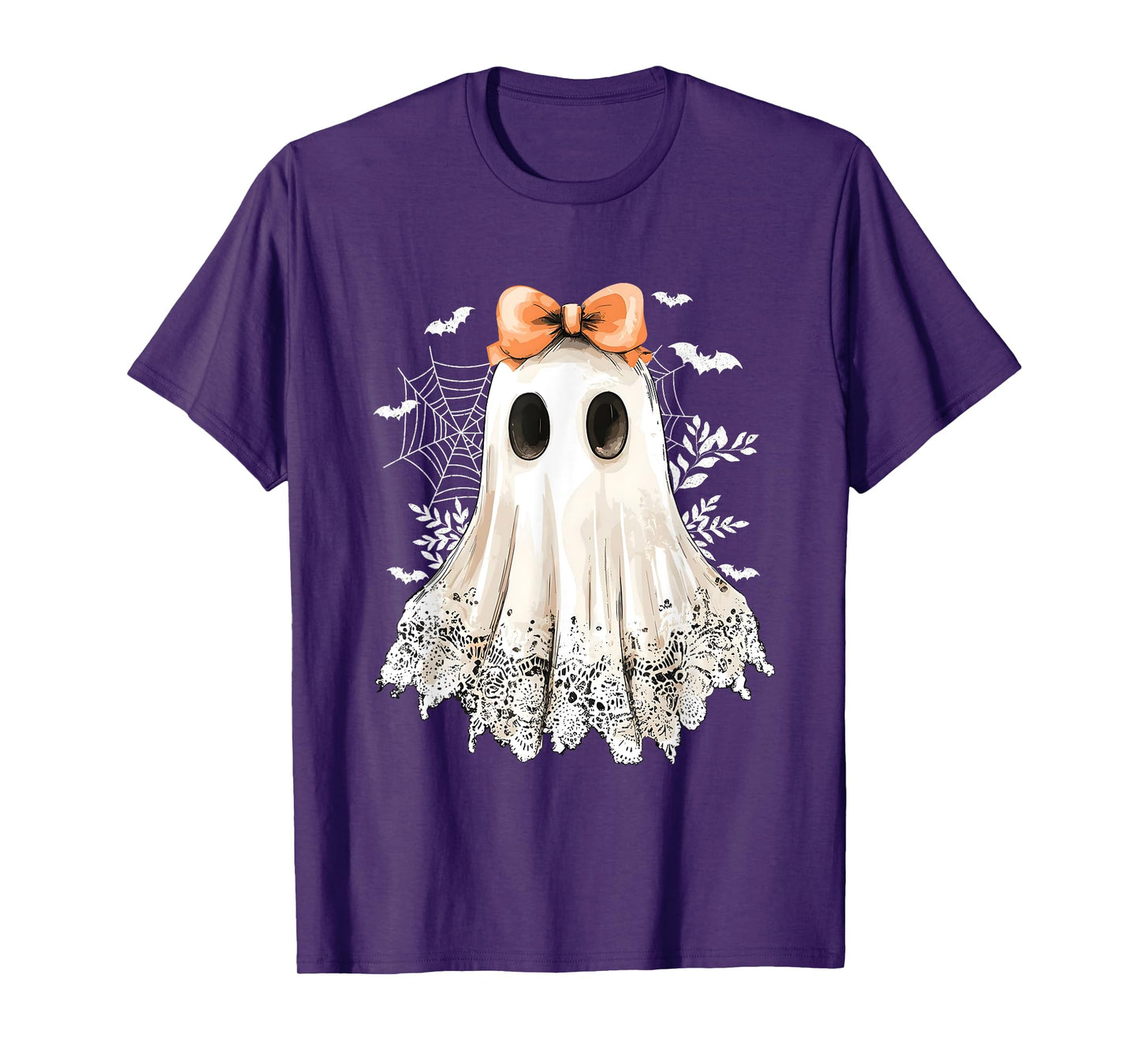 Coquette Lace Ghost Boo In Boojee Halloween Spooky Season T-Shirt