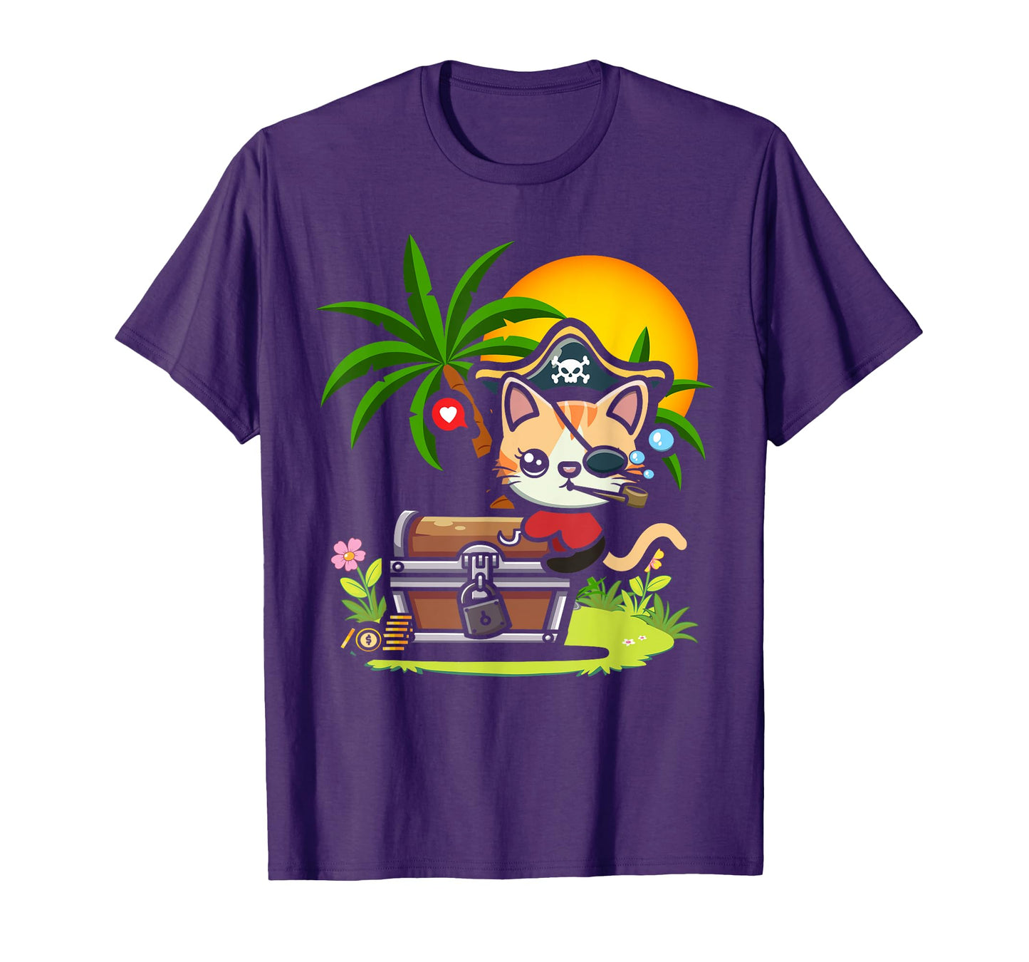 Kwazii Cute Funny Pirate Cat Kids T-Shirt