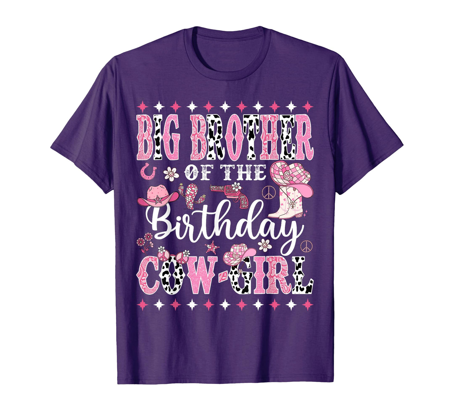 Big Brother Of The Birthday CowGirl Rodeo CowGirl Birthday T-Shirt