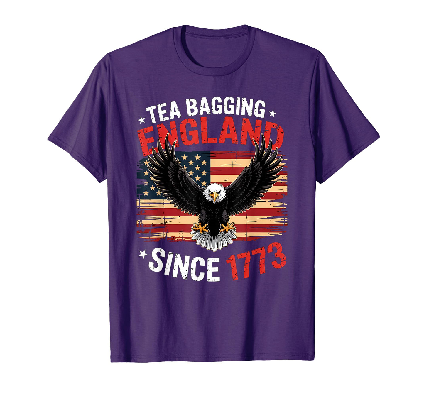 Tea Bagging England Since 1773 4th Of July Vintage Retro T-Shirt