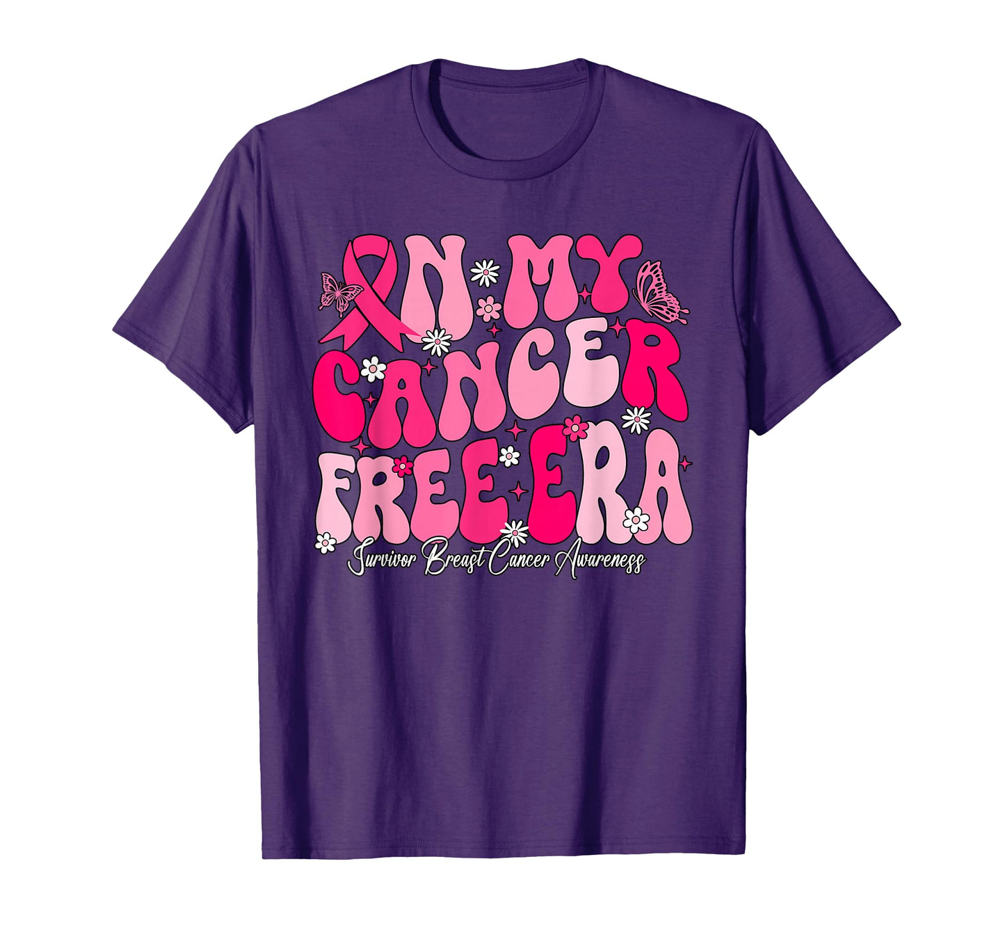 In My Cancer Free Era Survivor Breast Cancer Awareness T-Shirt