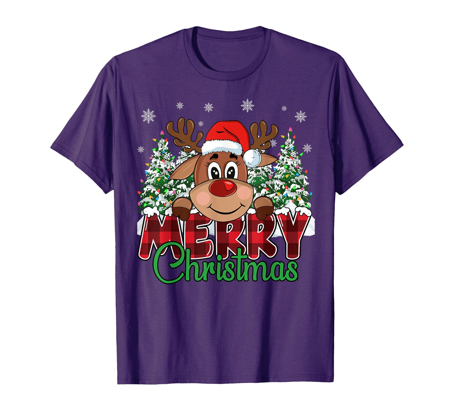 Funny Reindeer Xmas Family Merry Christmas T-Shirt