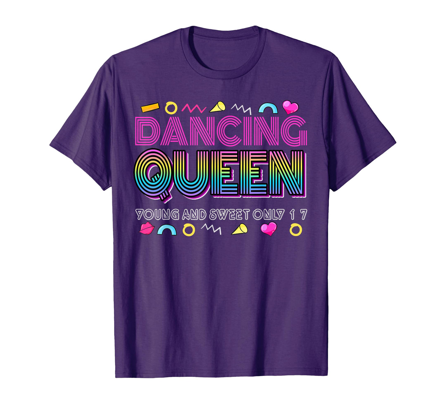 Dancing Queen Young and Sweet only 17 Birthday Vintage T-Shirt