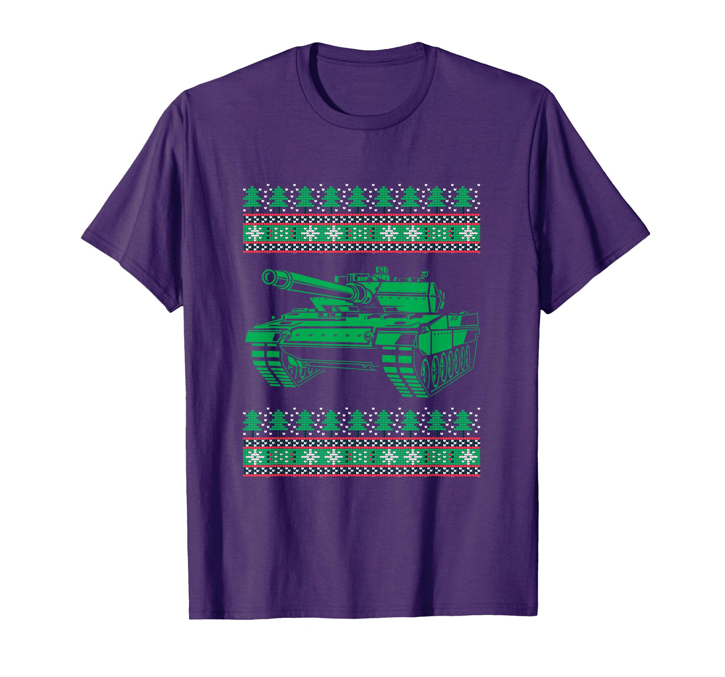 Ugly Christmas X-Mas Battle Tank Santa Claus New Year Army T-Shirt