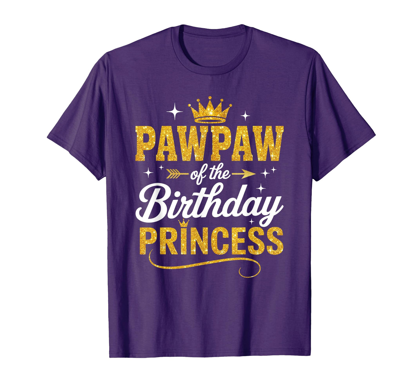 Pawpaw Of The Birthday Princess Birthday Girl Kid Family T-Shirt