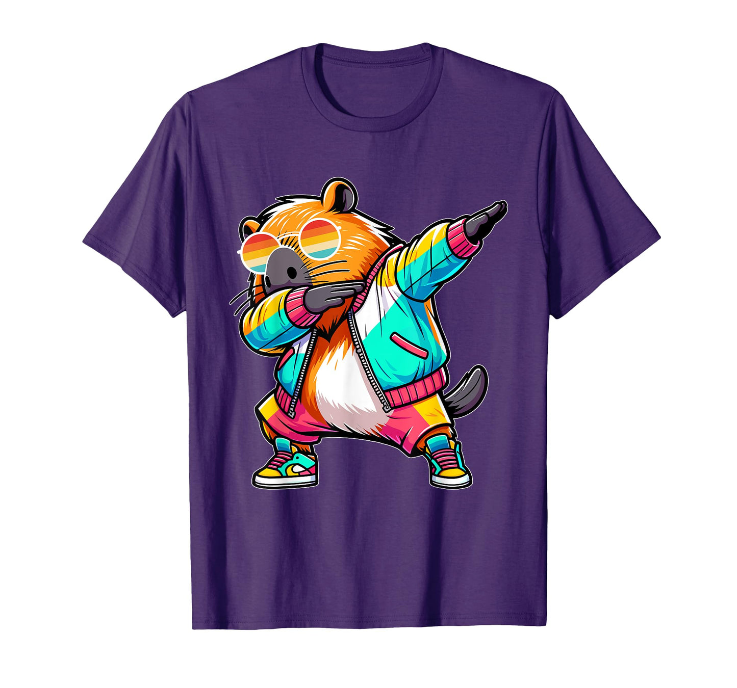 Cute Dabbing Capybara Boys Men Capybara Lover Kids T-Shirt