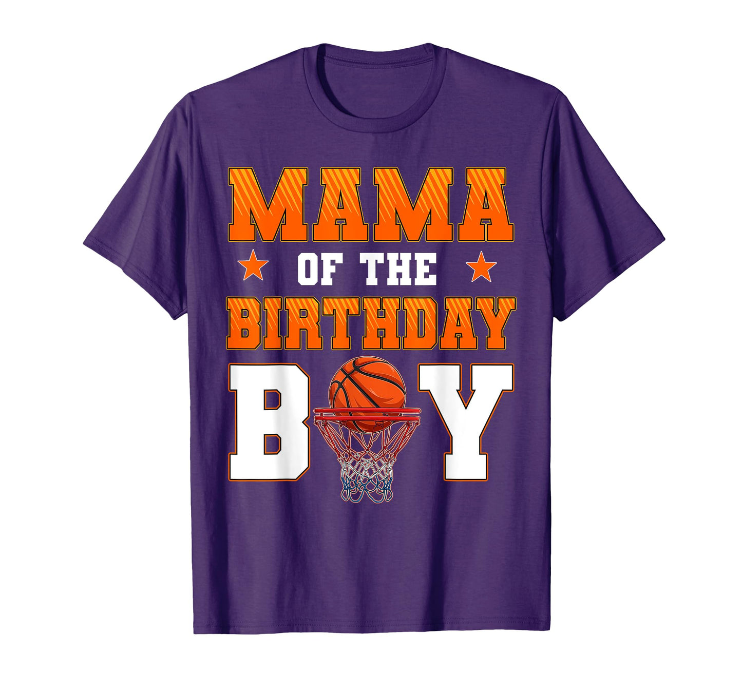Mama Of The Birthday Boy Basketball Party Family Matching T-Shirt