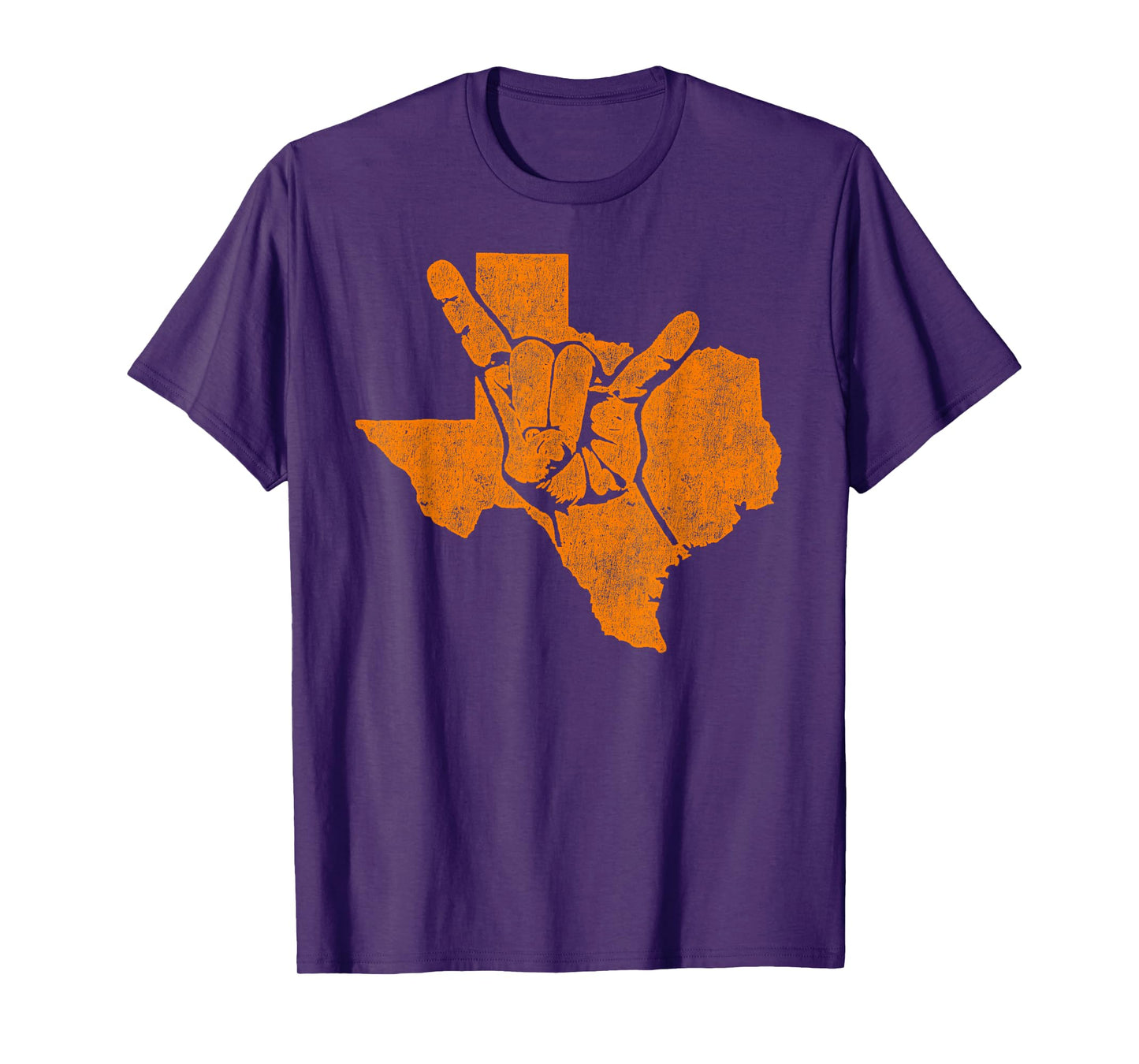 Texas Pride Hook 'Em Distressed Men Women T-Shirt