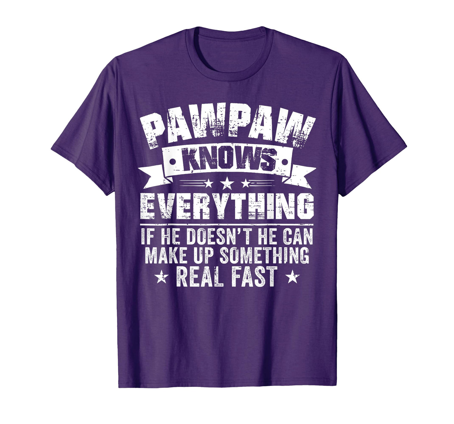 Funny Pawpaw Knows Everything Vintage Father's Day Men T-Shirt