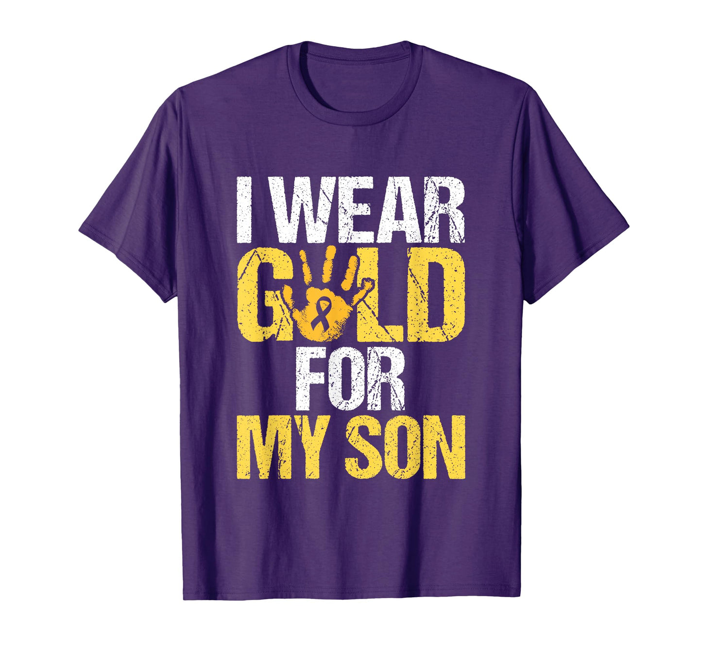 I Wear Gold For My Son Childhood Cancer Awareness T-Shirt