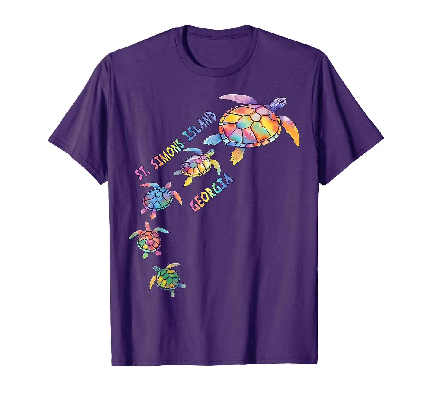 St. Simons Island Beach Georgia Sea Turtle Lover Beach SSI Men Women Kids T-Shirt