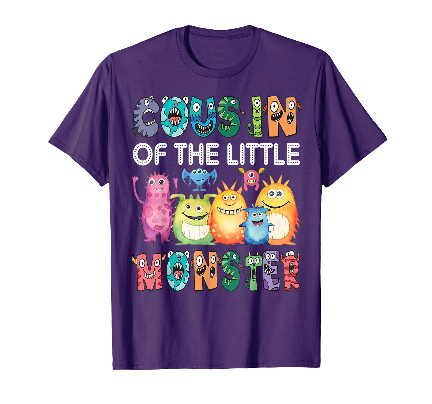 Cousin Of The Little Monster Kids 1St Birthday Party T-Shirt