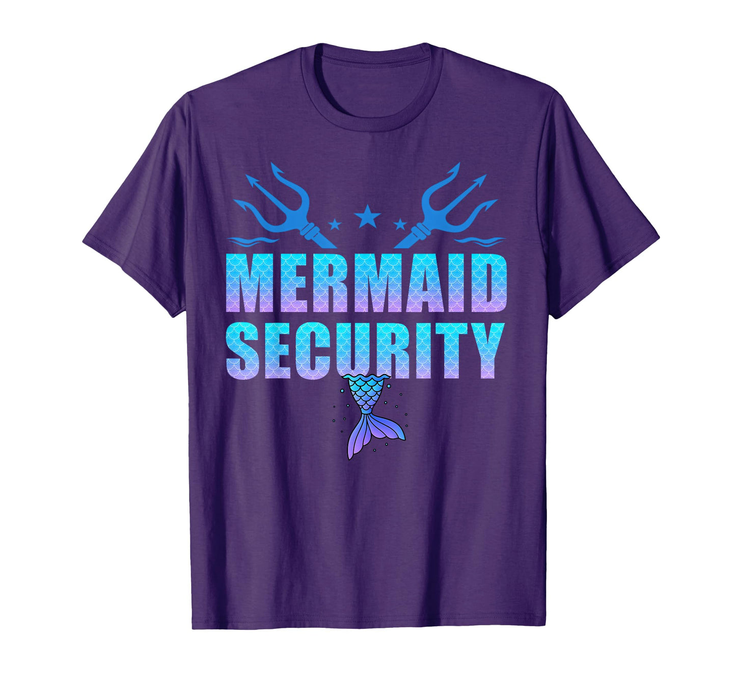 Mermaid Security Funny Dad Mermaid Family Mermaid Squad T-Shirt