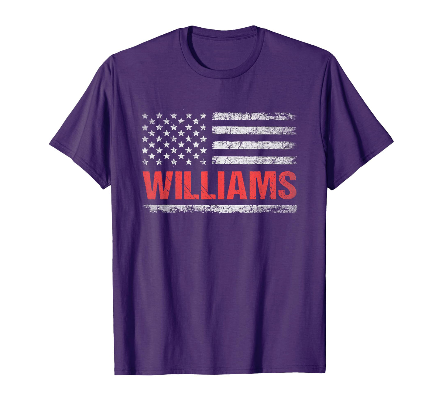 Williams Name American Flag - Williams Last Name T-Shirt
