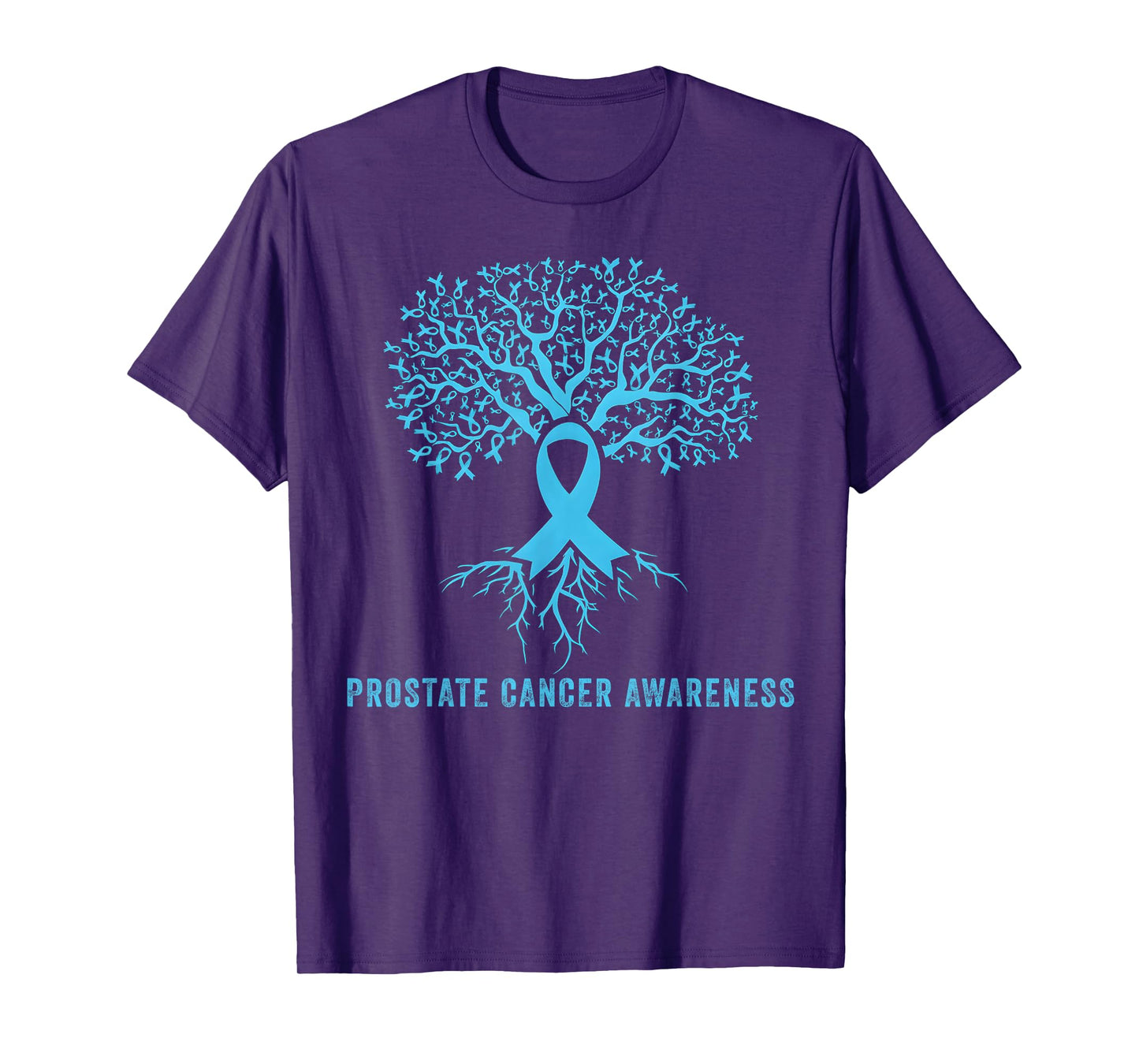 Prostate Cancer Awareness Ribbon Tree T-Shirt