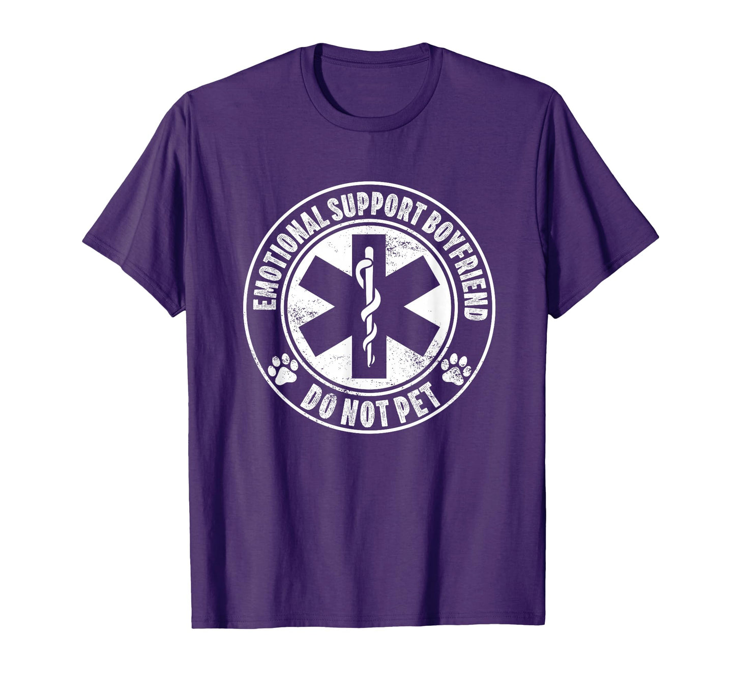 emotional support Boyfriend do not pet funny Boyfriend Red T-Shirt