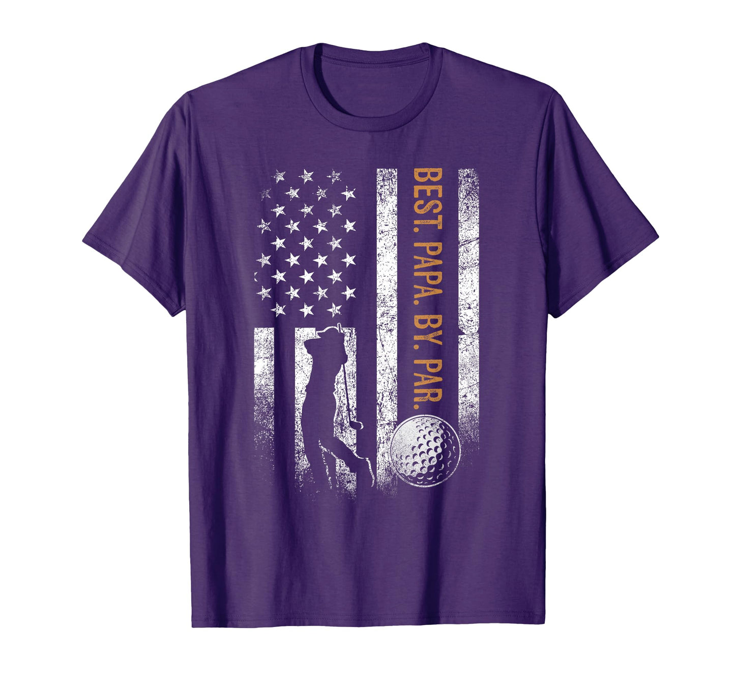 Best Papa By Par Golfing Gifts Papa Father's Day Golf T-Shirt