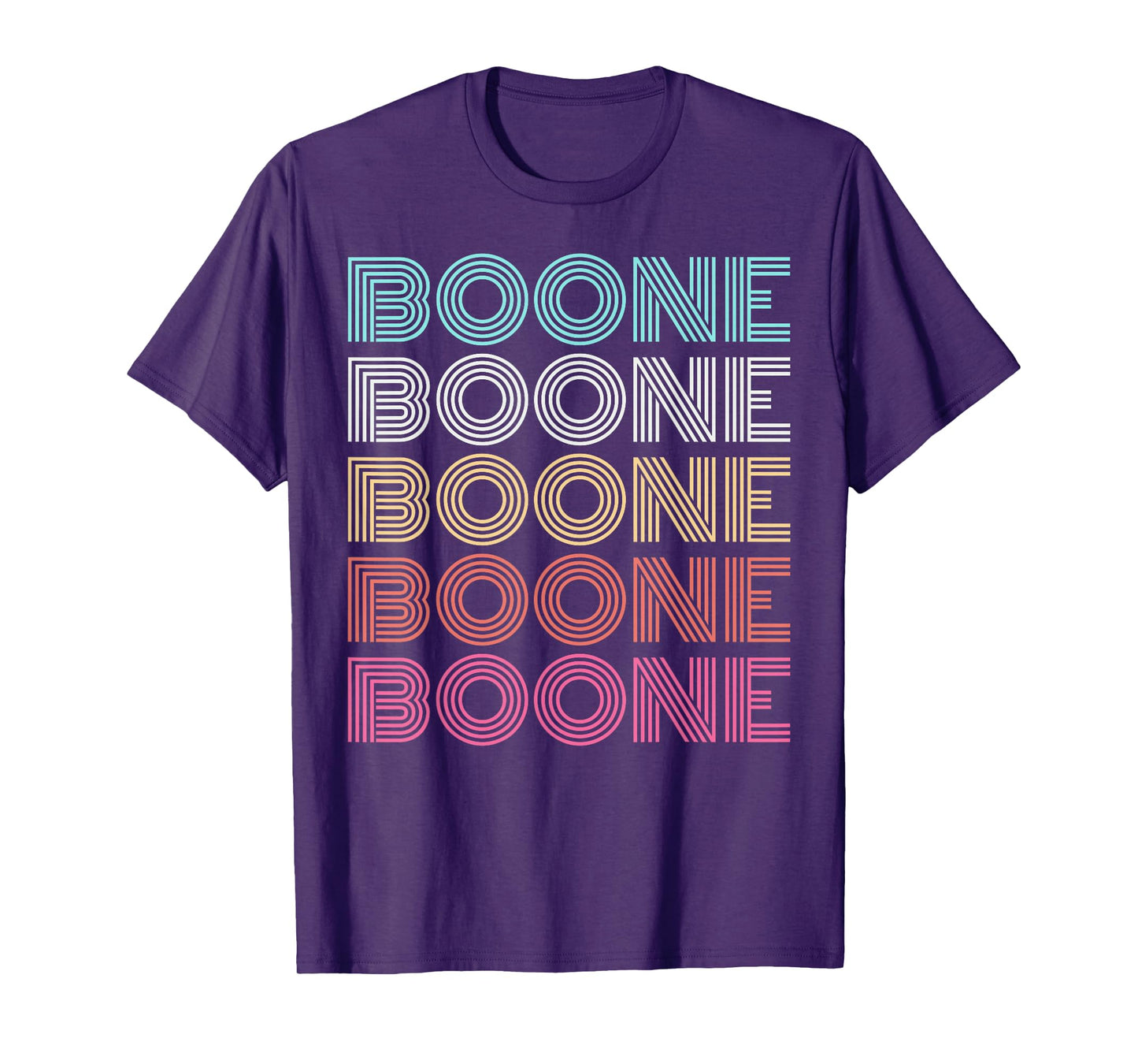 Boone Personalized Name Vintage Retro Girls Woman Man T-Shirt