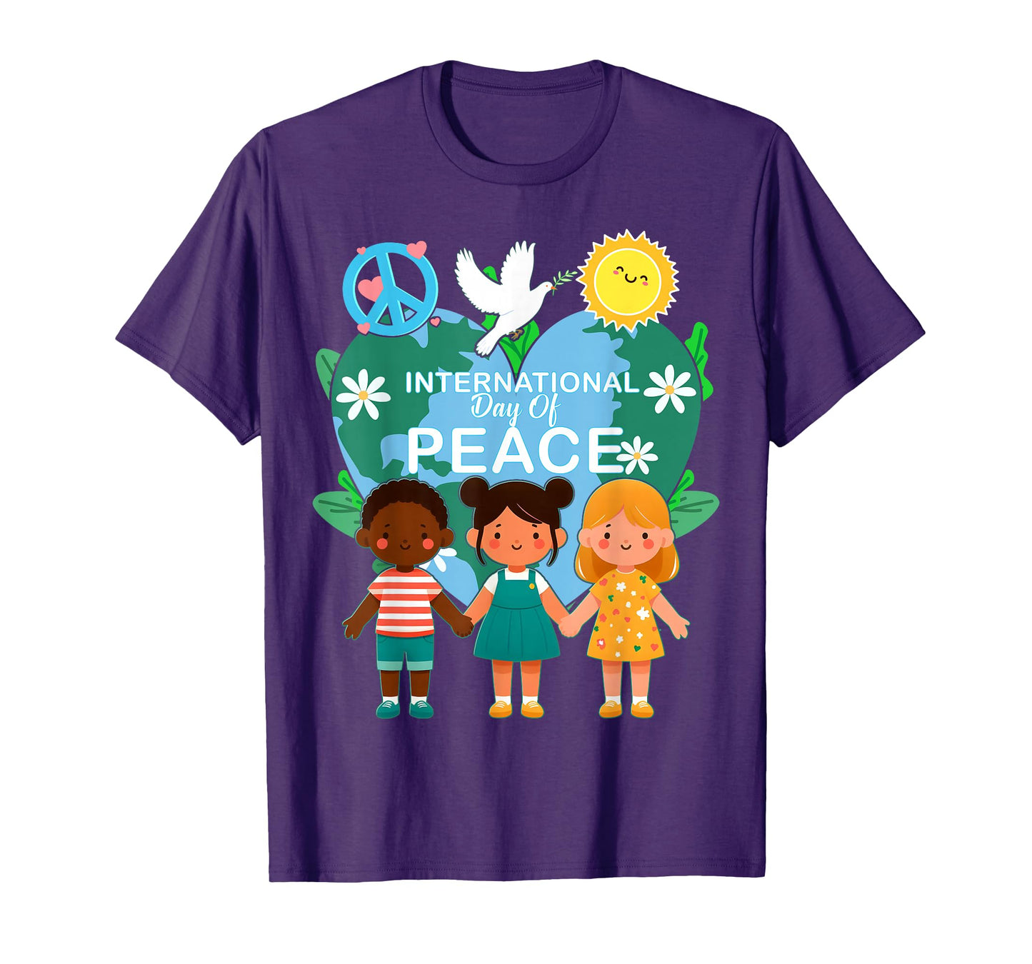 International Day of Peace World Peace Day September 21 Kids T-Shirt