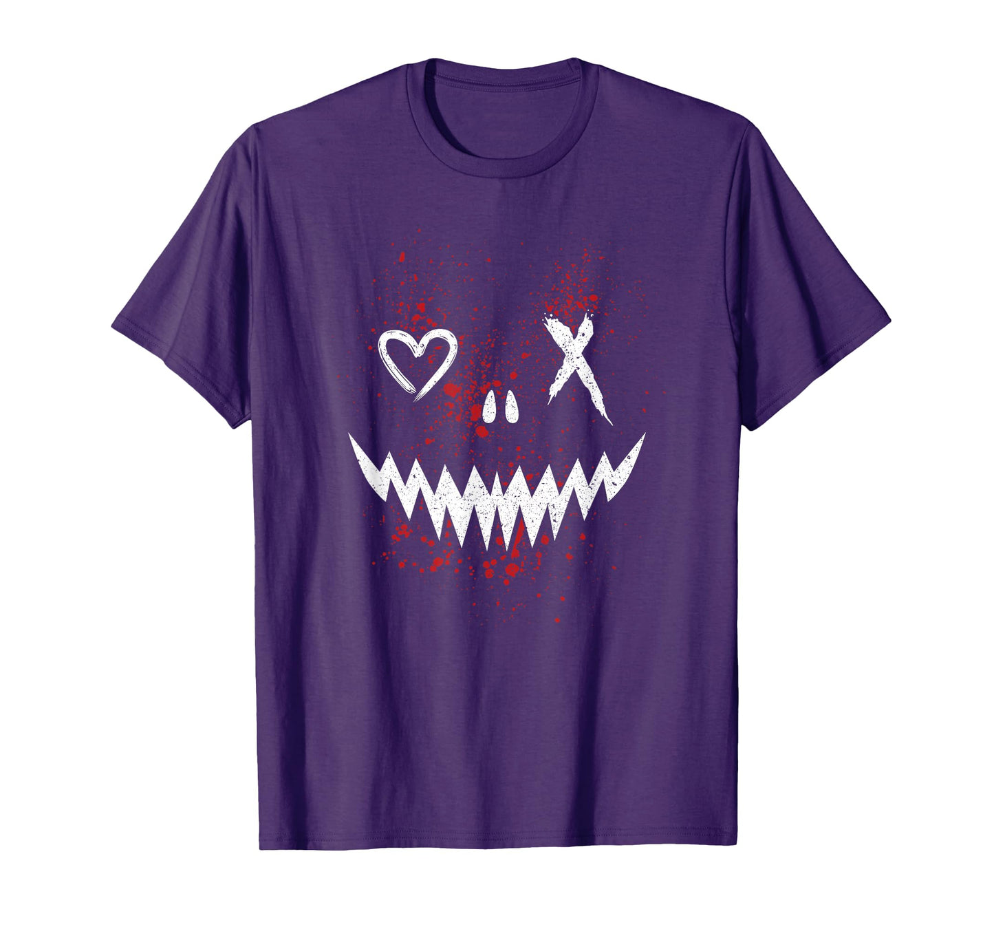 Evil Face | Heart Cross Smile | Satan Demon T-Shirt
