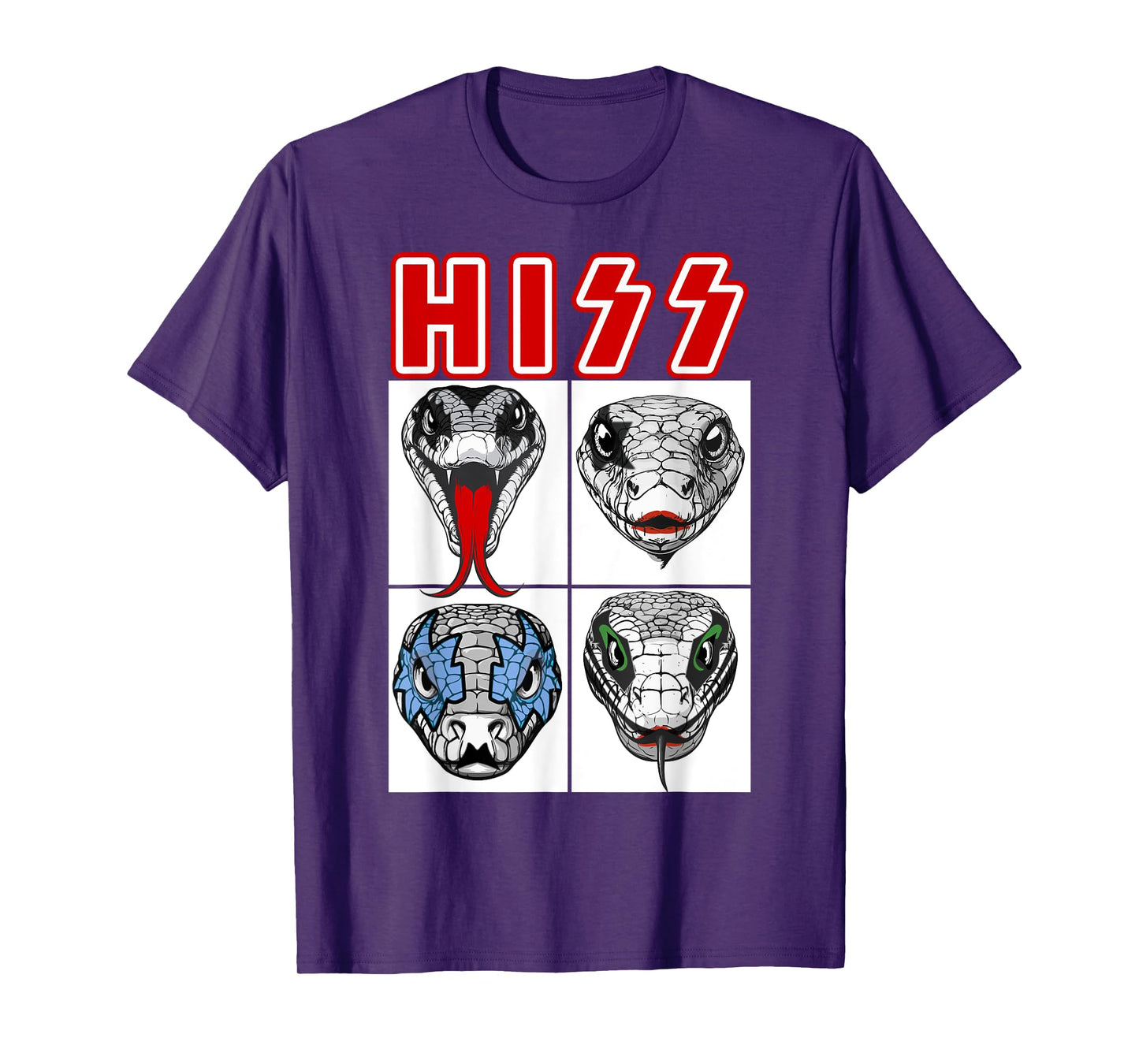 Cool Retro Snakes Hiss Men Kids Women Funny Snake T-Shirt