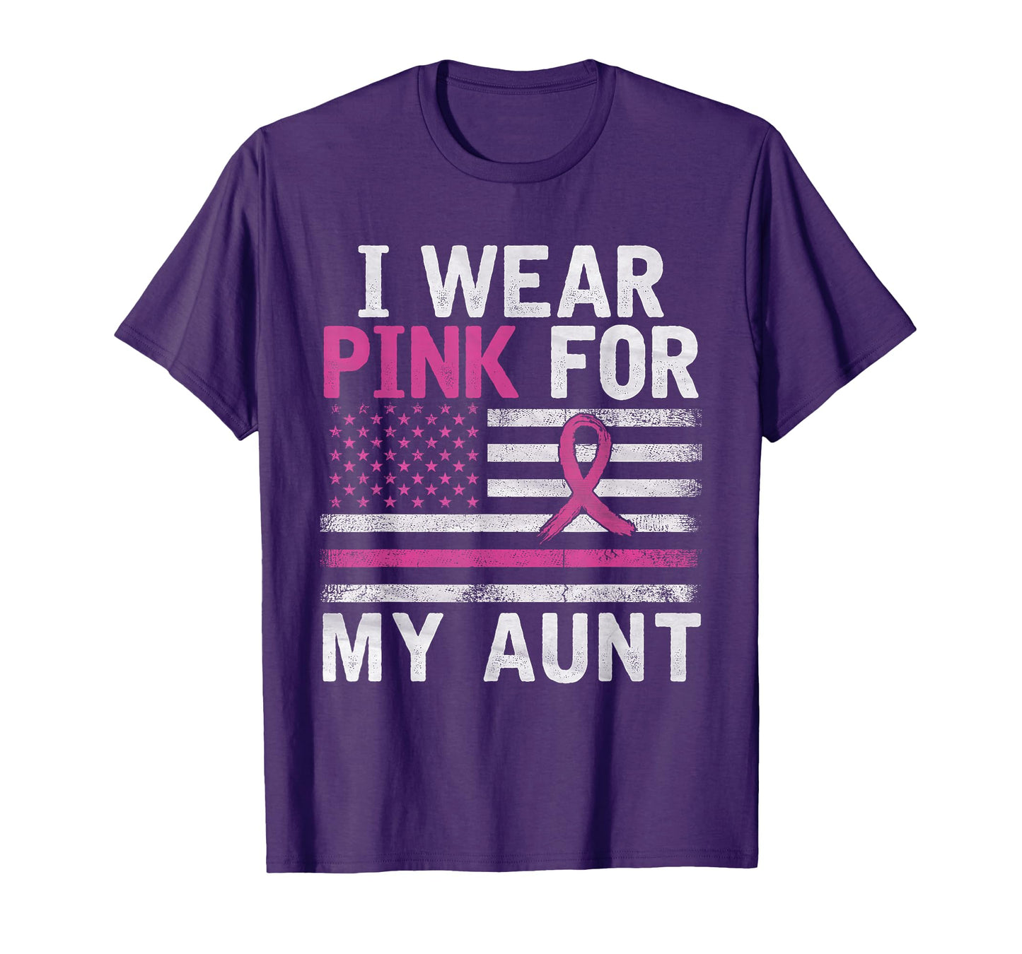 Breast Cancer Awareness Month Cute I Wear Pink For My Aunt T-Shirt