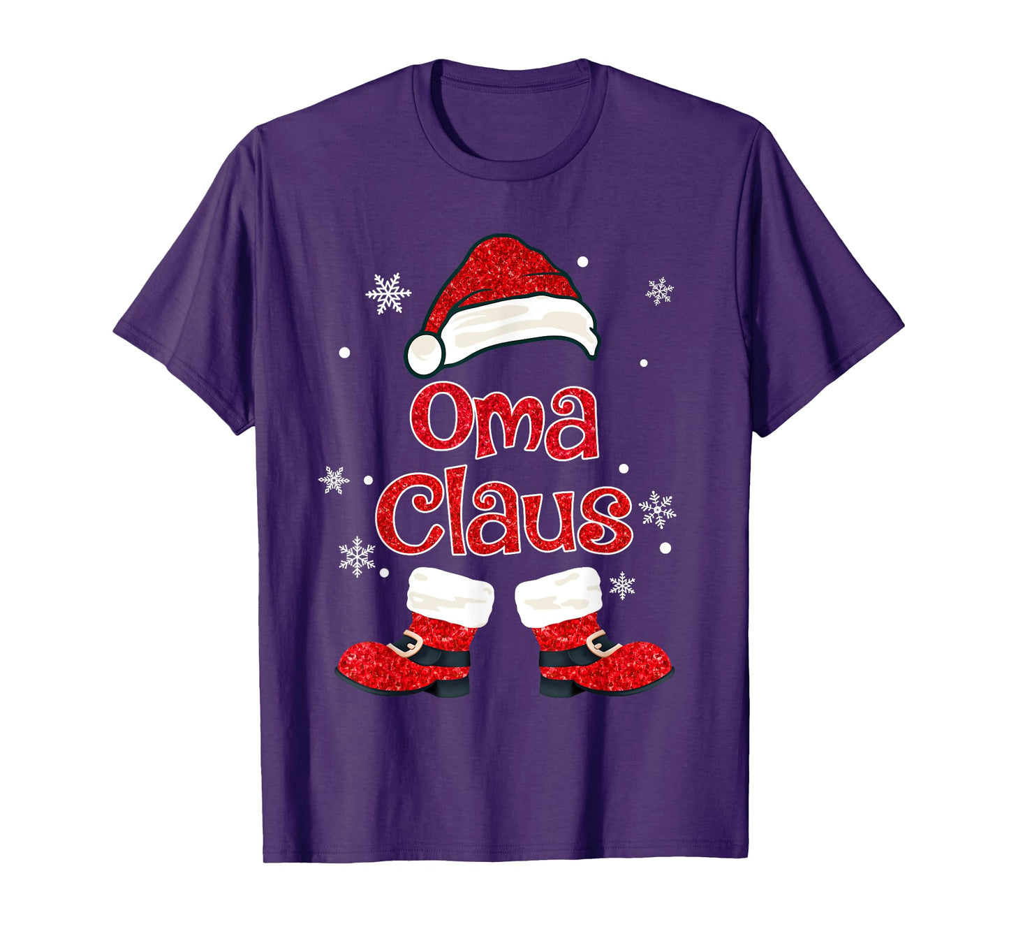 Christmas Oma Claus Grandmother Aunt Mother Daughter T-Shirt