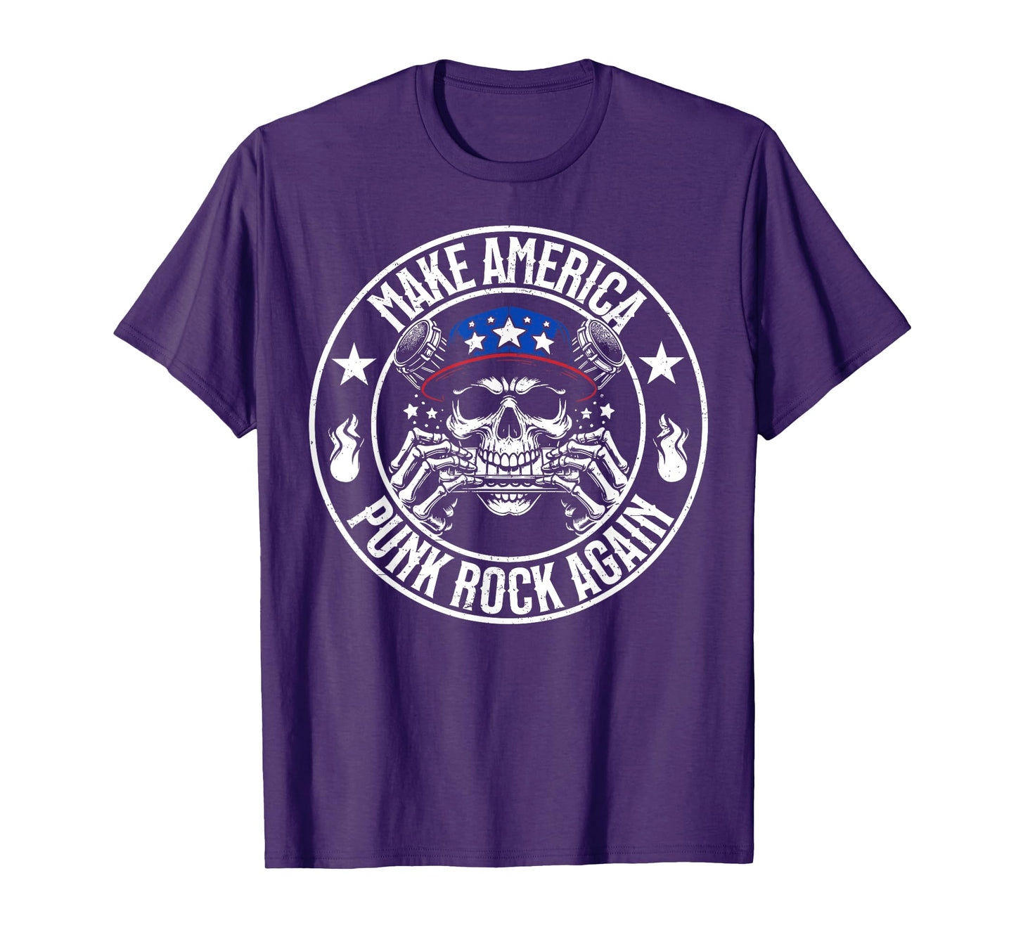 Make America Punk Rock Again Vintage Seal Funny Apparel Tee T-Shirt