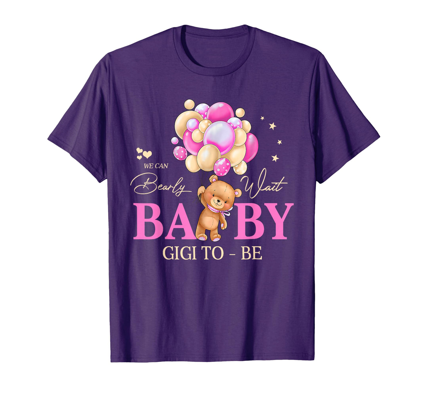 Gigi We Can Bearly Wait Baby Shower Bear Family Matching T-Shirt