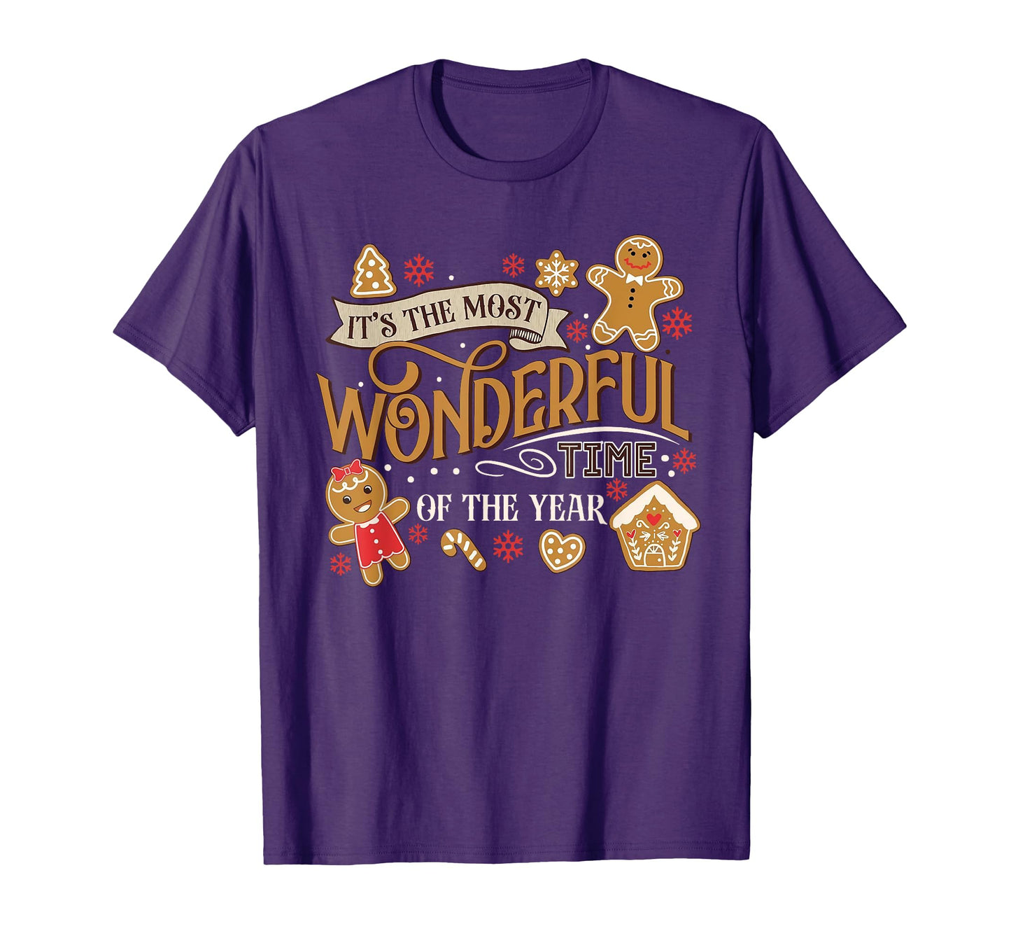 It's The Most Wonderful Time Of Year Christmas Gingerbread T-Shirt