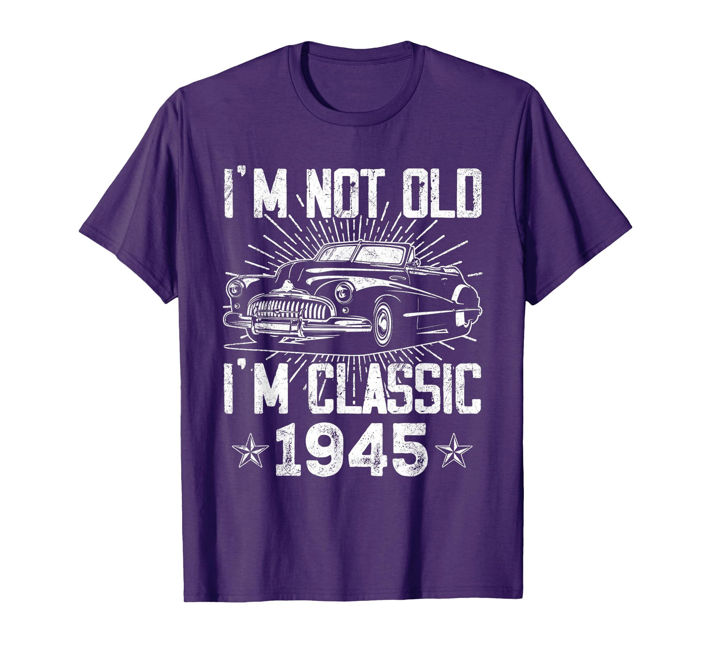 80 Year Old Vintage Classic Car 1945 80th Birthday Gifts Men T-Shirt