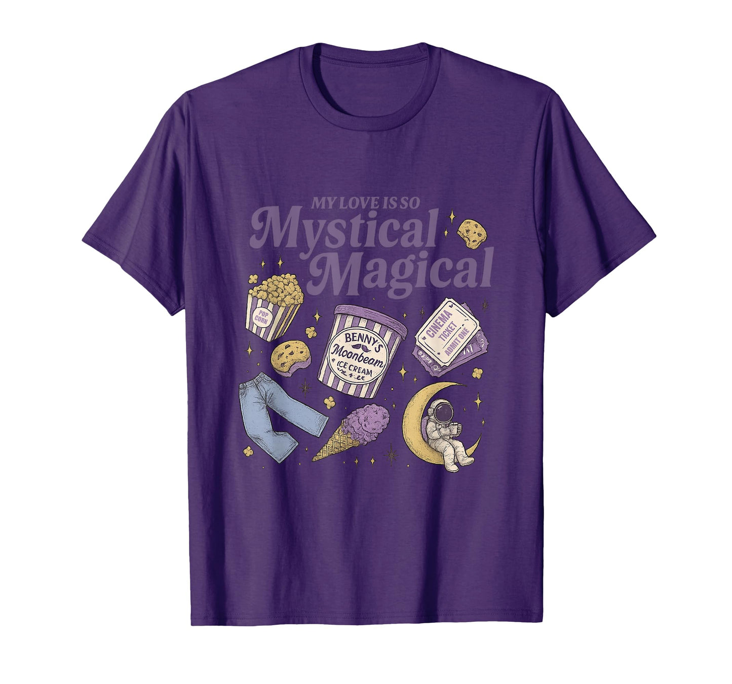 My Love is So Mystical Magical, Vintage Moonbeam Ice Cream T-Shirt
