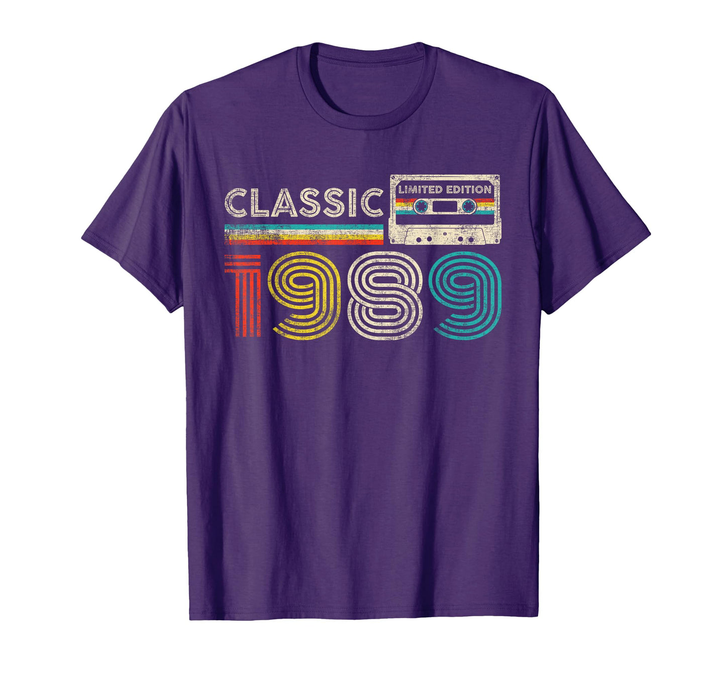 Classic 1989 Vintage 1989 Cassette Tape Men Women Birthday T-Shirt