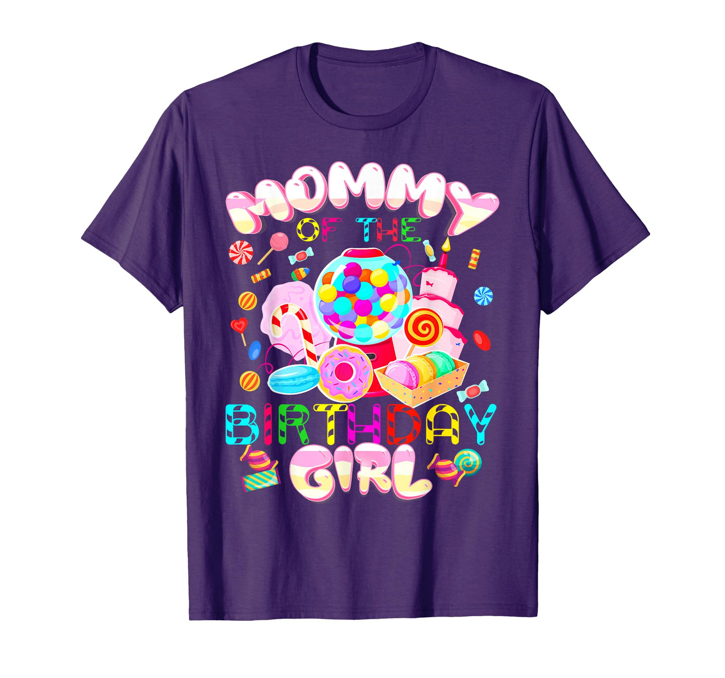 Mom of The Birthday Girl Shirt, Candy Land Birthday T-Shirt