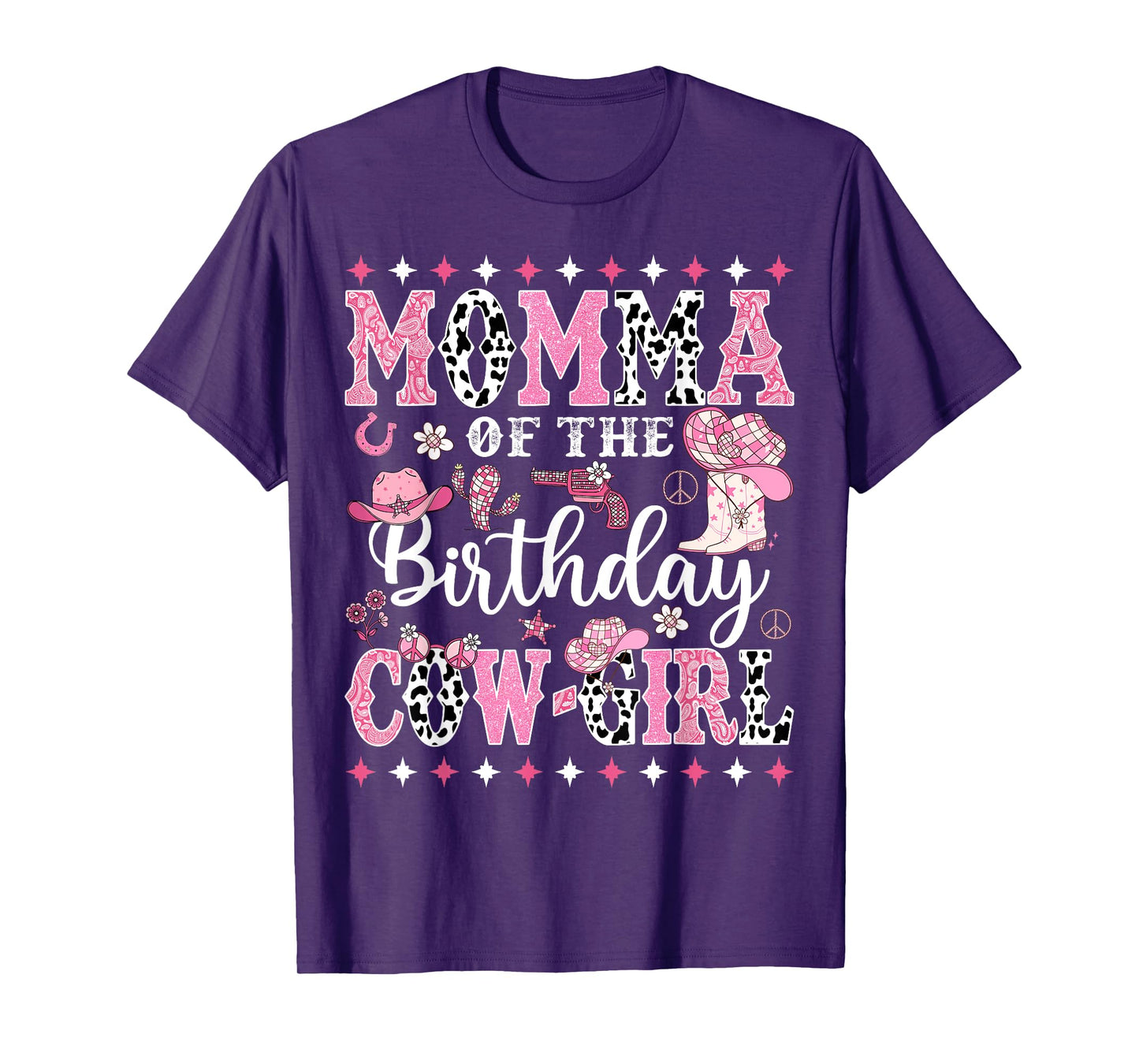 Momma Of The Birthday CowGirl Rodeo CowGirl Birthday T-Shirt