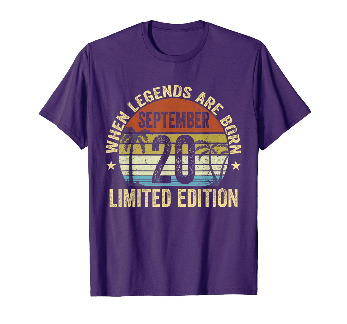 Vintage September 20 | Retro September 20 Birthday T-Shirt