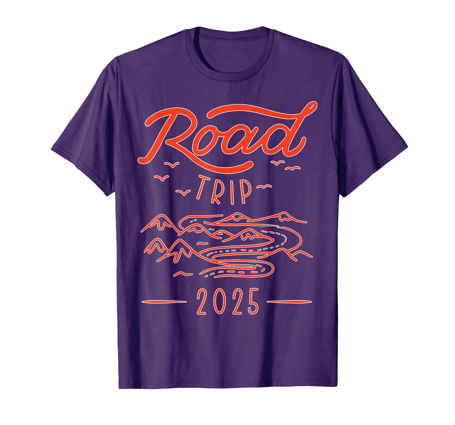 Family Vacation Camping Road Trip Travel Unisex Youth Black Cotton 80% Polyester 20% Classic Fit Short Sleeve T-Shirt Small