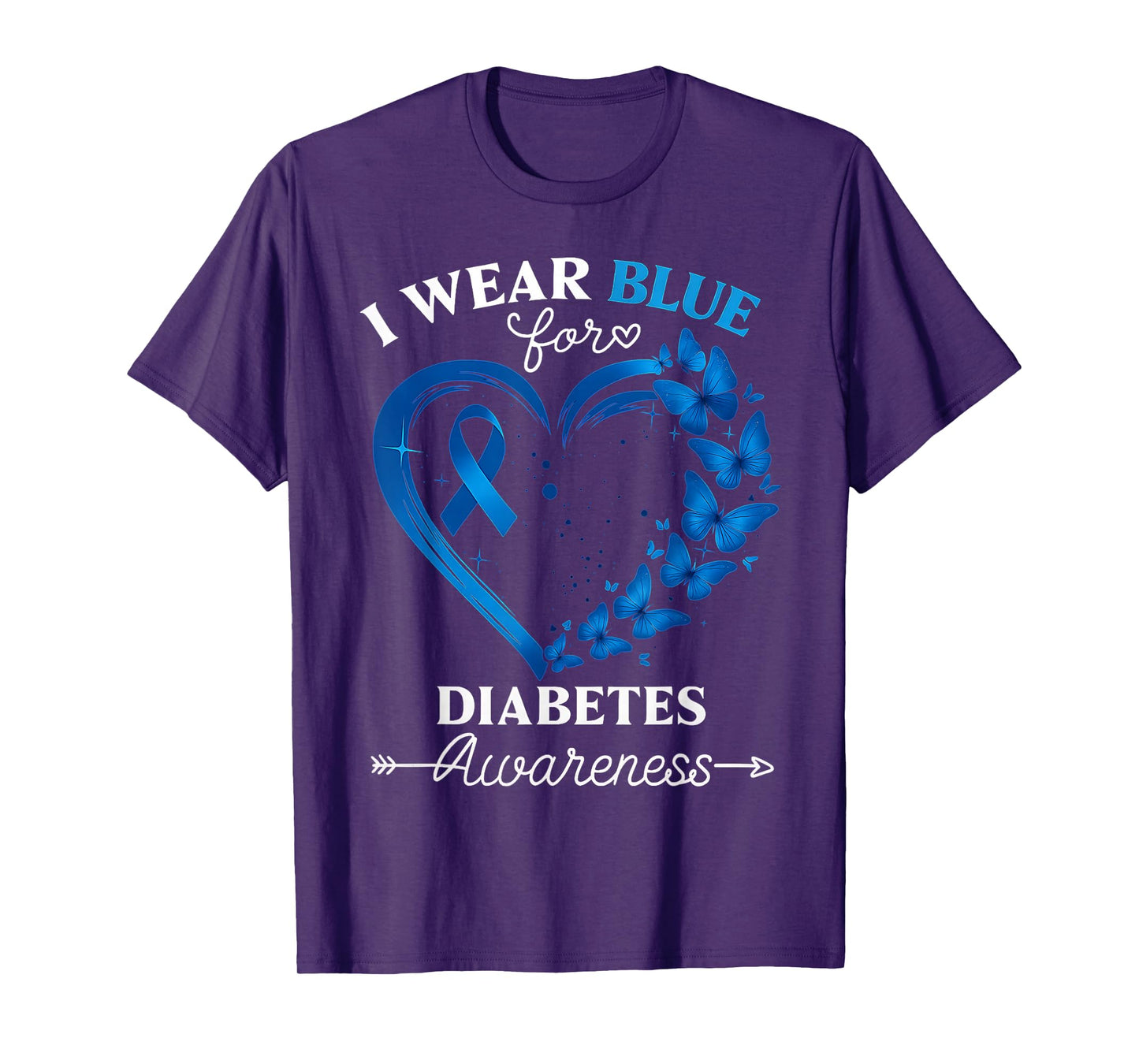 I Wear Blue For Someone I Love Type 1 Diabetes Awareness T-Shirt