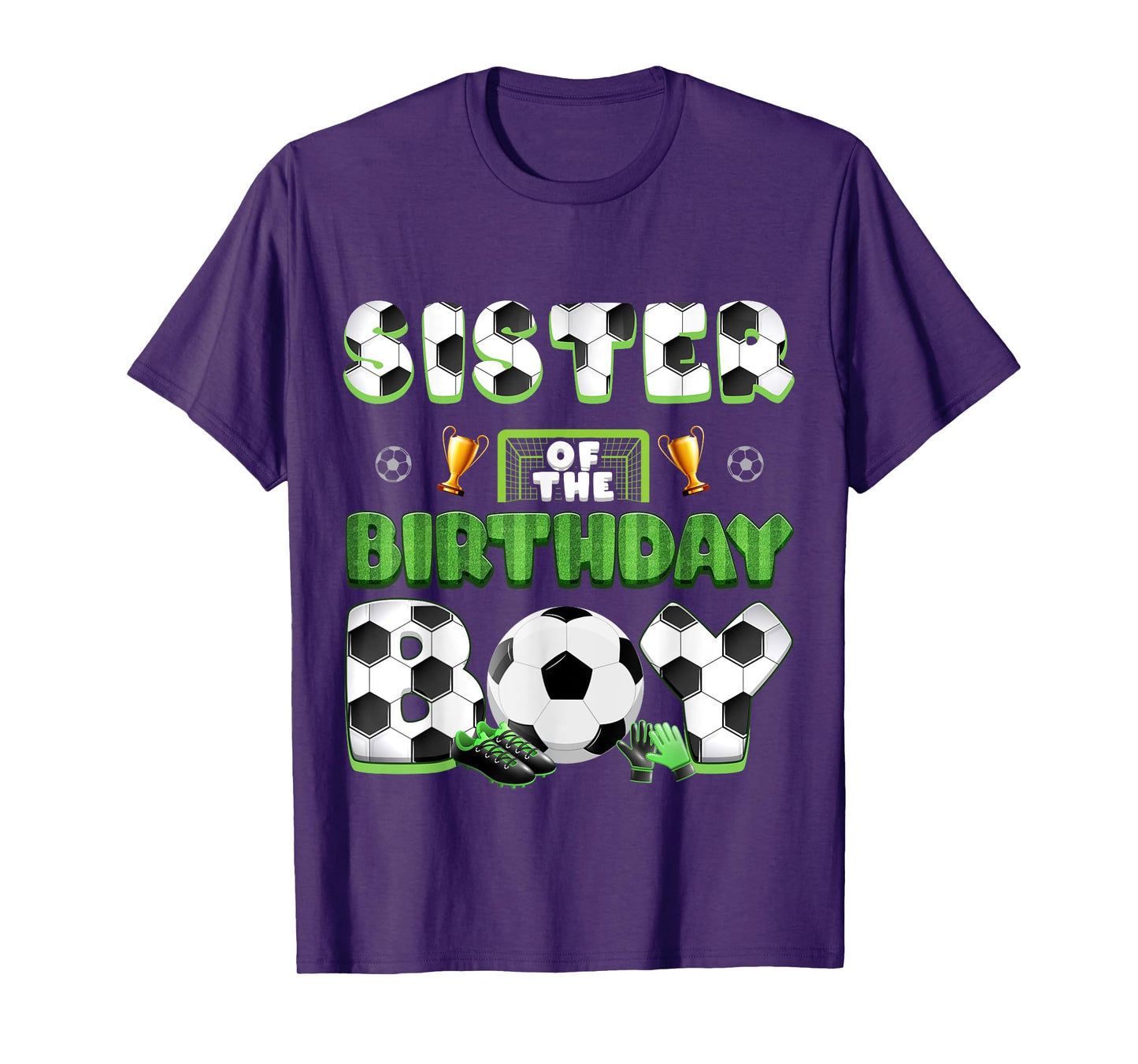 Sister Of The Birthday Boy Soccer Group Family Matching T-Shirt
