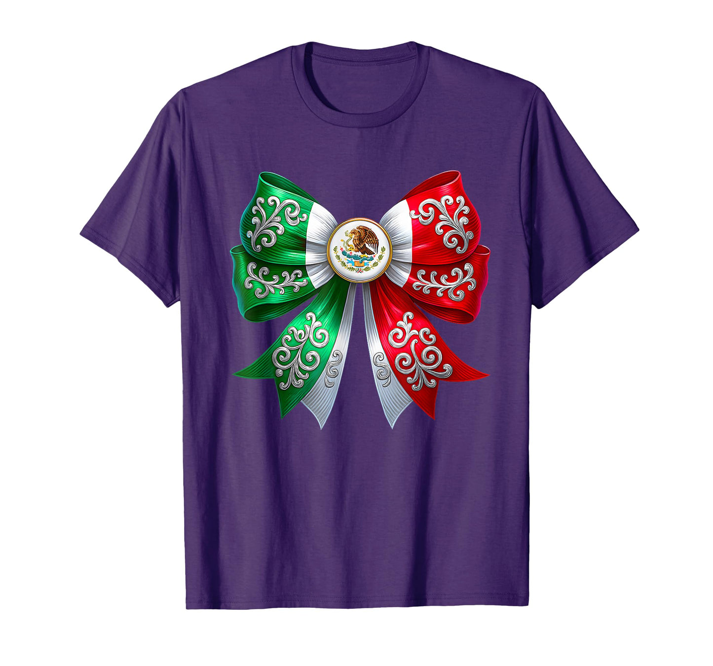 Coquette Bow Viva Mexico Mexican Independence Day T-Shirt