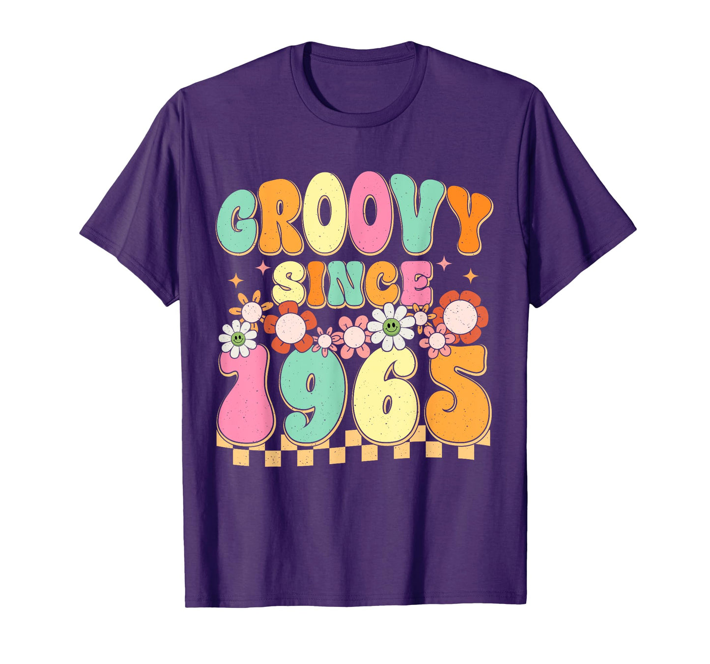 Groovy Since 1965 60 Year Old Flower 60th Birthday Vintage T-Shirt