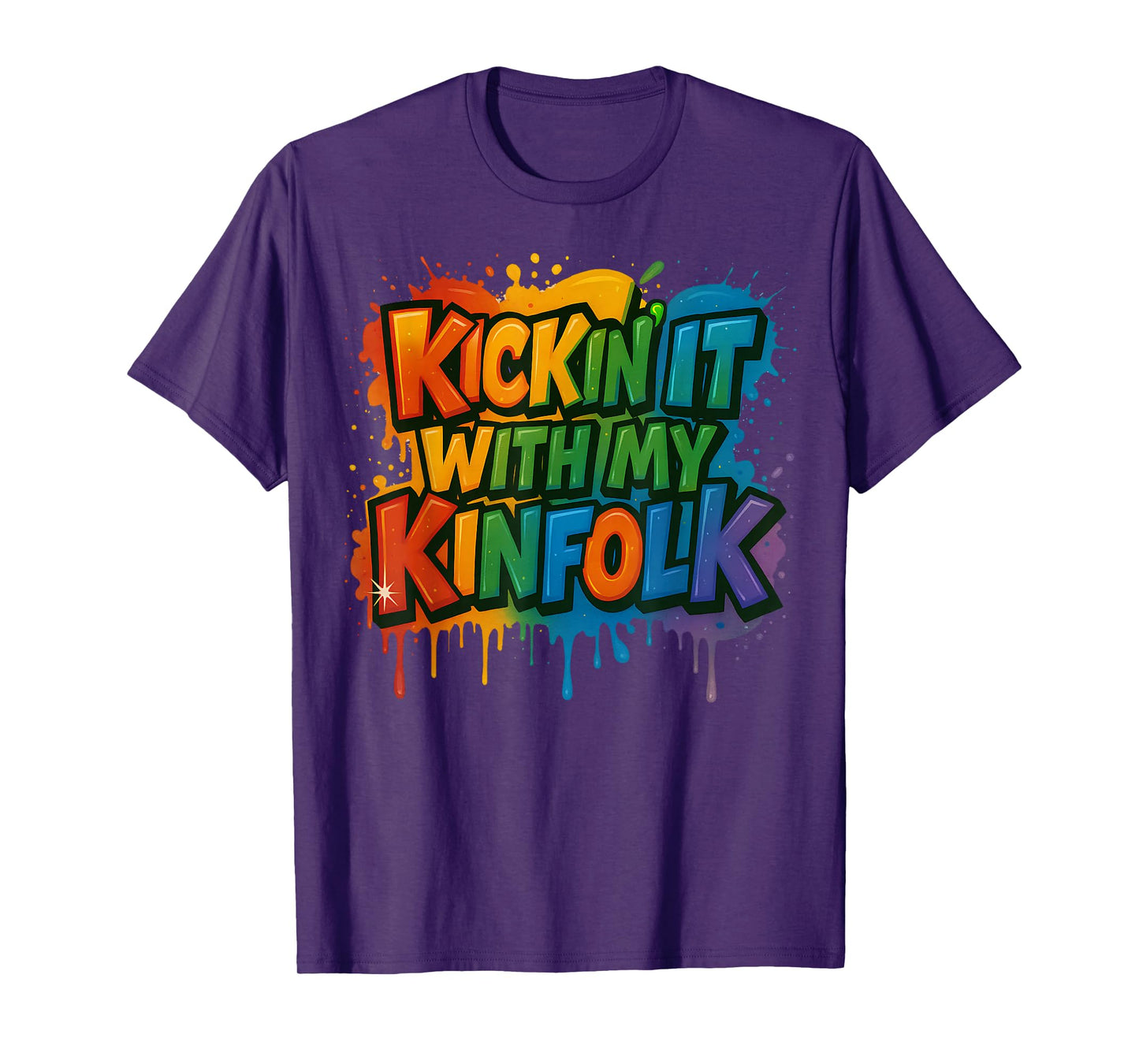 Kickin' It With My Kinfolk Funny Family Reunion T-Shirt