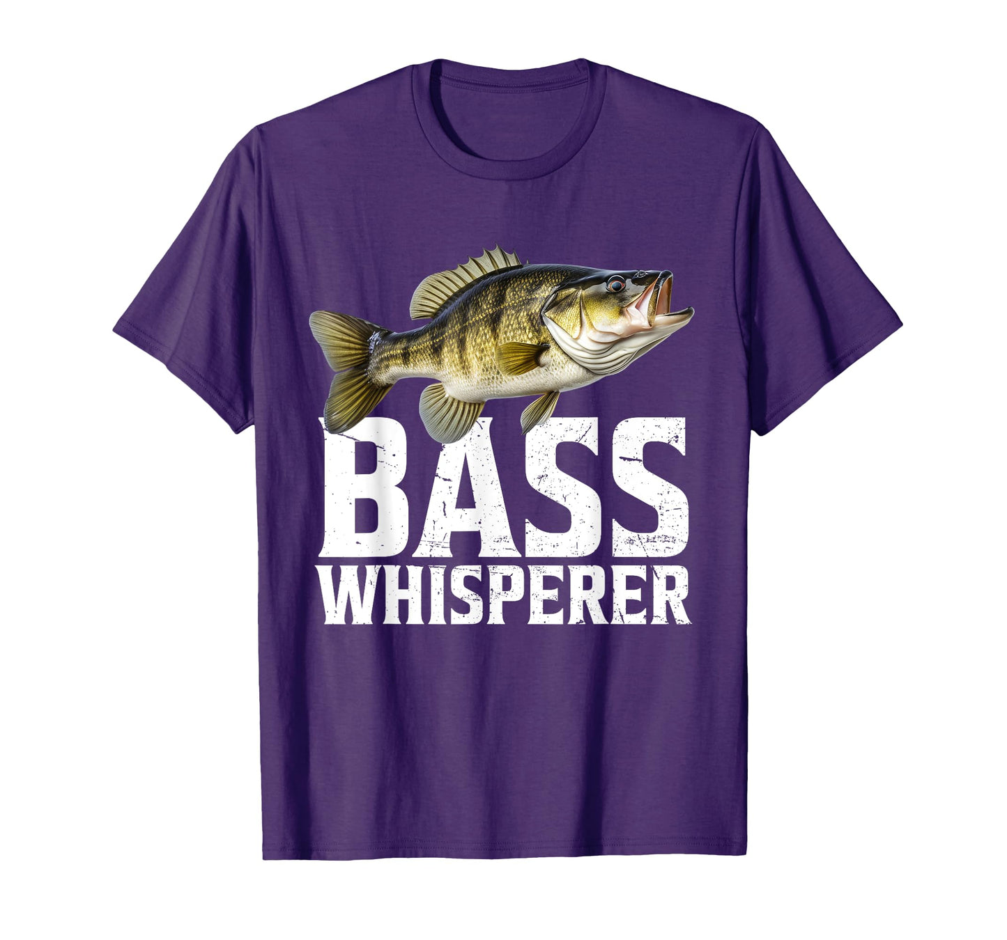 Bass Fishing Shirts for Men Bass Whisperer Fishing T-Shirt