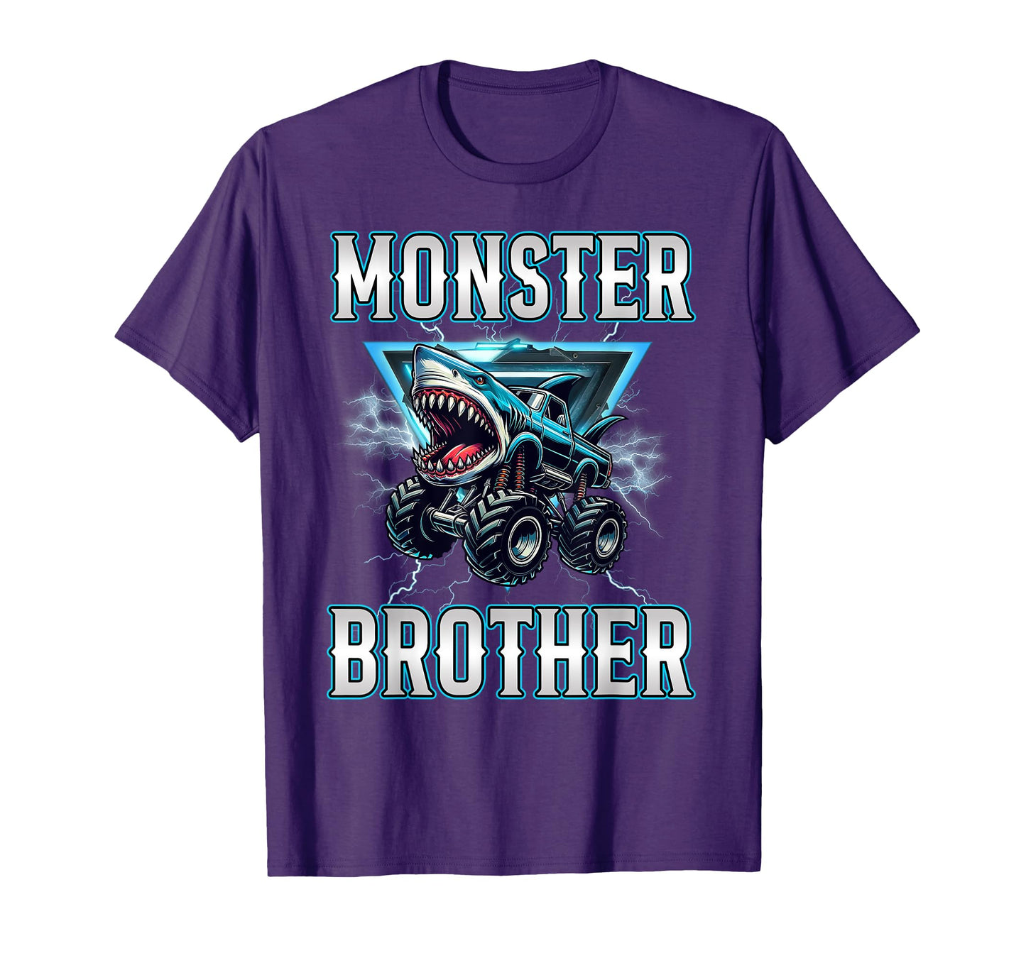Brother of the Birthday Boy Monster Truck Birthday Family T-Shirt